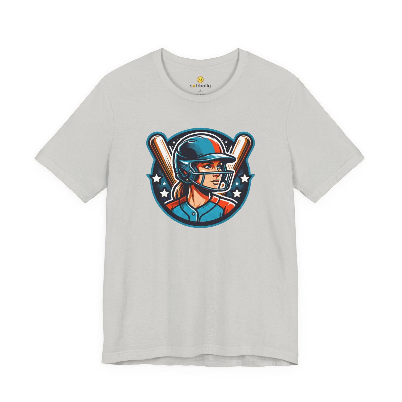 softball player graphic tee — retro female batter baseball t‑shirt softball player graphic tee — retro female batter baseball t‑shirt