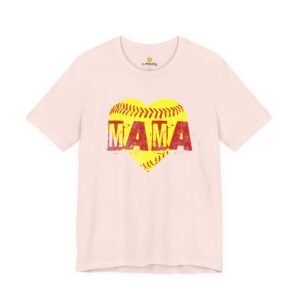 softball heart 'mama' tee — softball mom / mother shirt