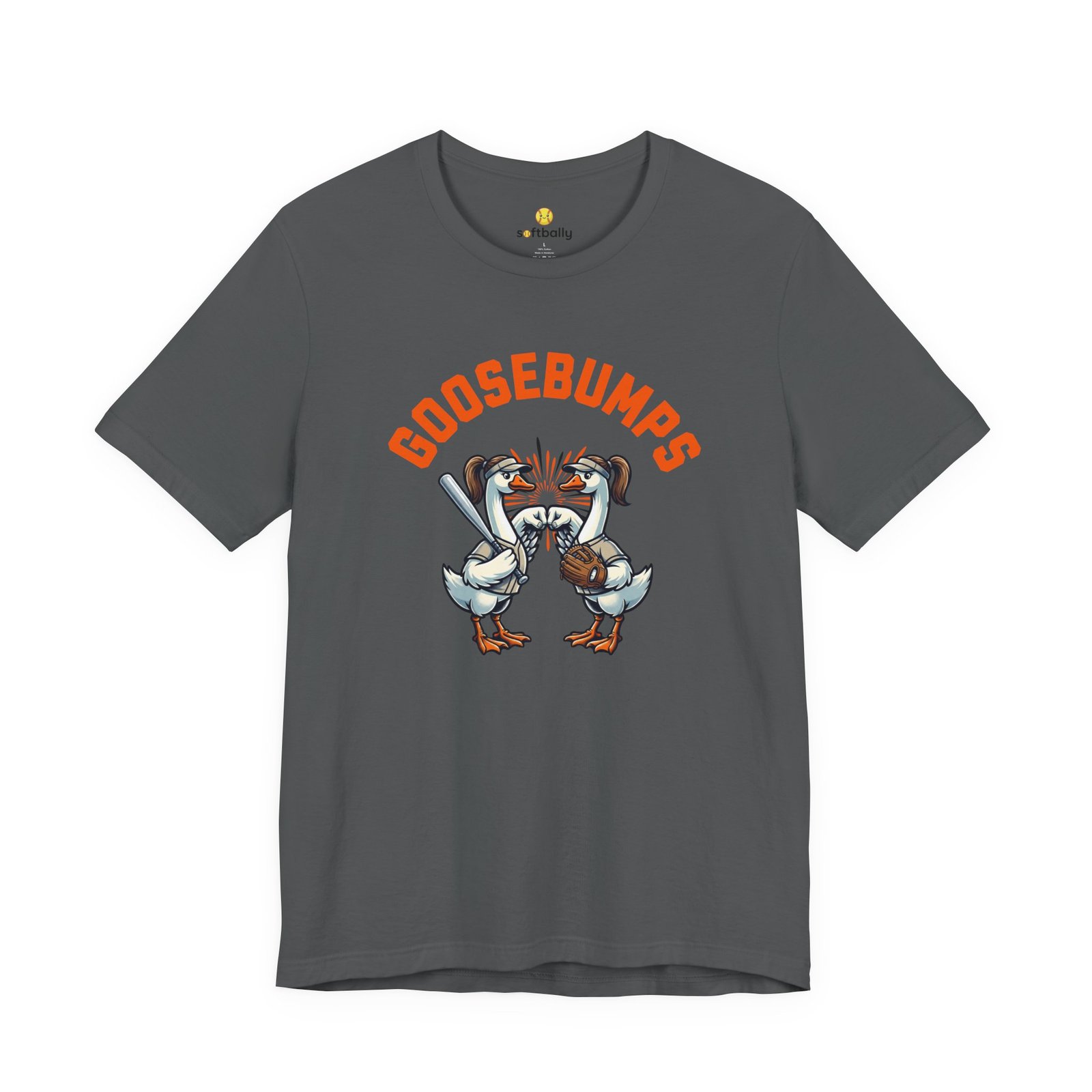 goosebumps graphic tee — softball playing geese fist bumping goosebumps graphic tee — softball playing geese fist bumping