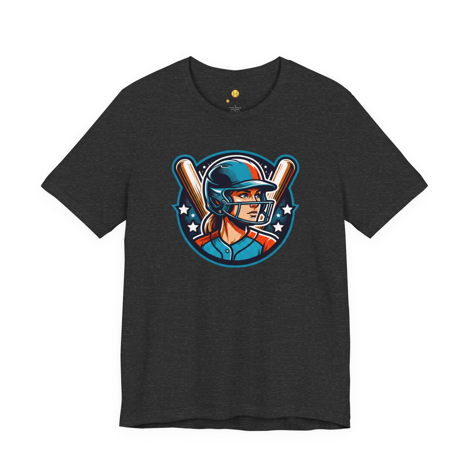 softball player graphic tee — retro female batter baseball t‑shirt softball player graphic tee — retro female batter baseball t‑shirt