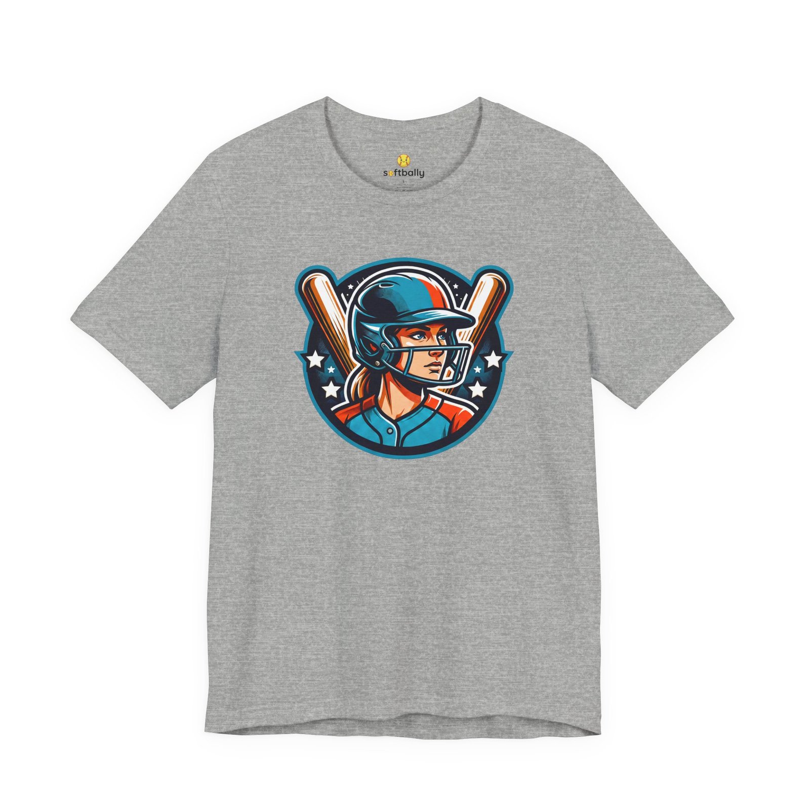 softball player graphic tee — retro female batter baseball t‑shirt softball player graphic tee — retro female batter baseball t‑shirt