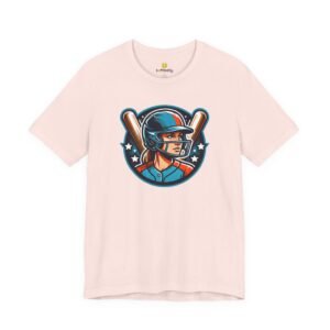 Softball t-shirts, hoodies and more for the athlete and fans! softball player graphic tee — retro female batter baseball t‑shirt