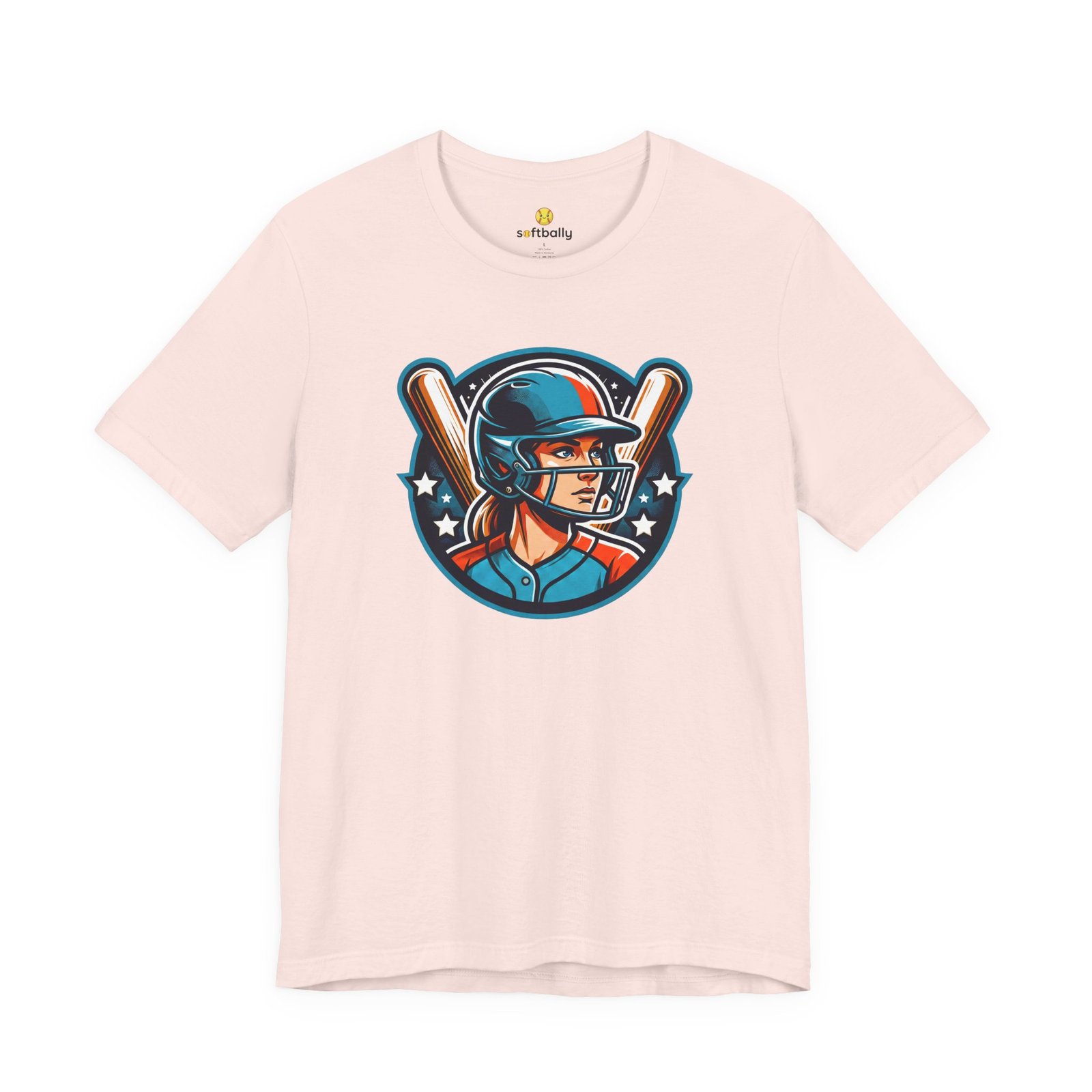 softball player graphic tee — retro female batter baseball t‑shirt softball player graphic tee — retro female batter baseball t‑shirt