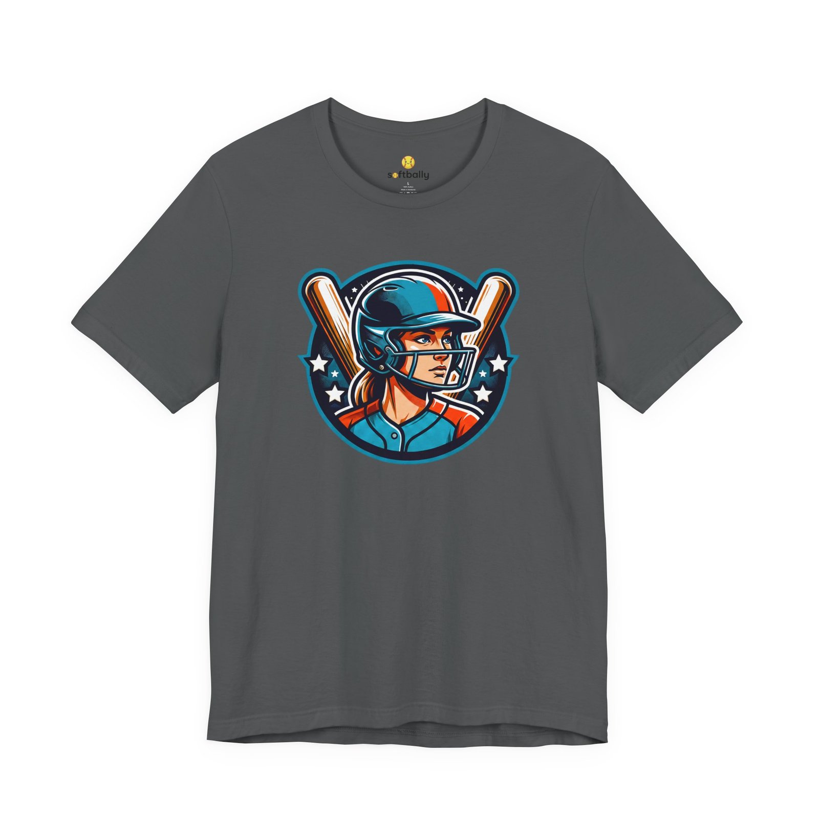 softball player graphic tee — retro female batter baseball t‑shirt softball player graphic tee — retro female batter baseball t‑shirt