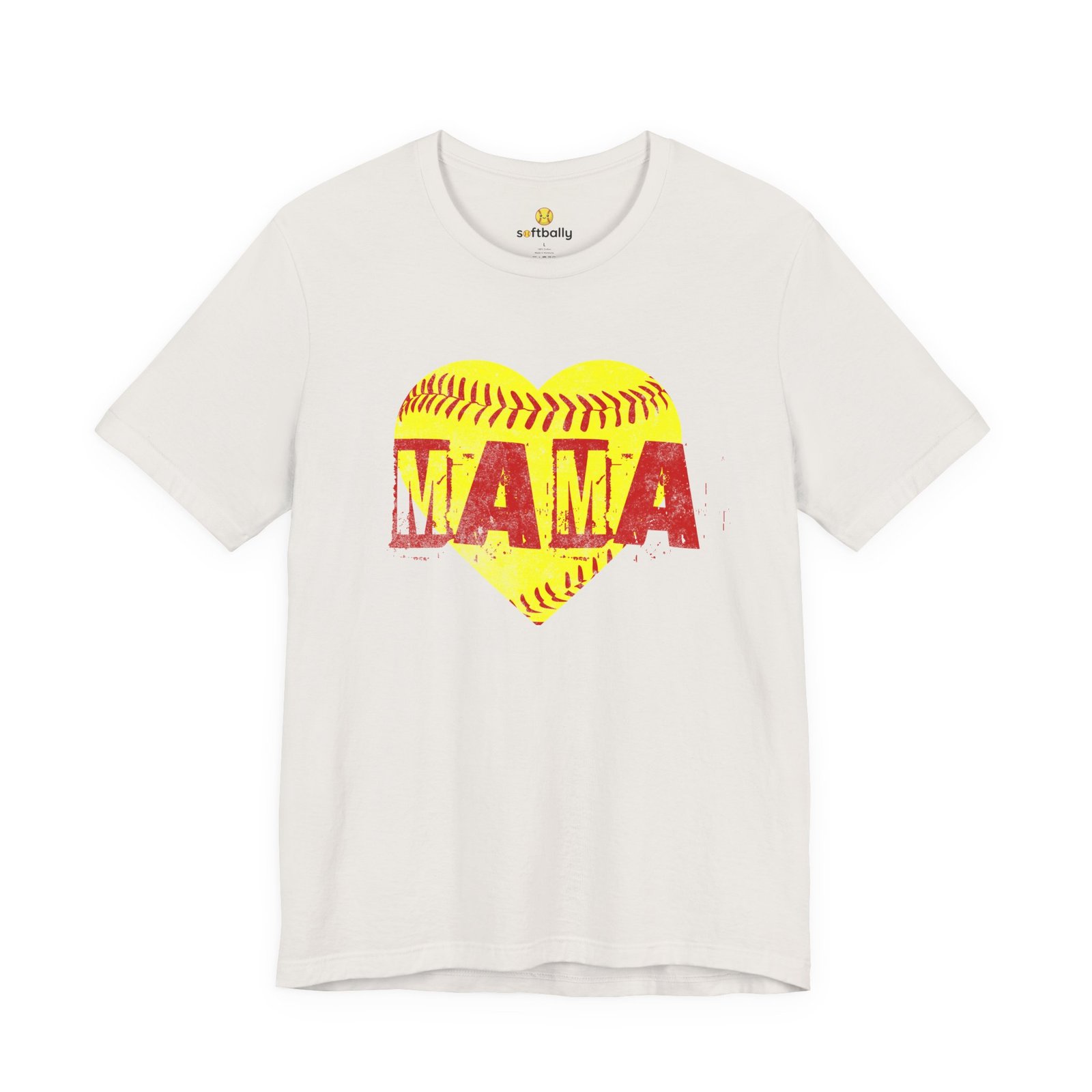 softball heart 'mama' tee — softball mom / mother shirt softball heart 'mama' tee — softball mom / mother shirt