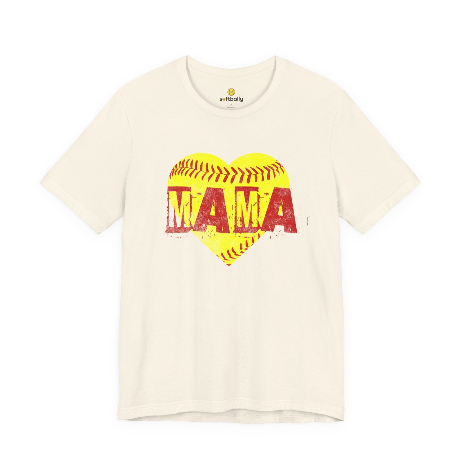 softball heart 'mama' tee — softball mom / mother shirt softball heart 'mama' tee — softball mom / mother shirt