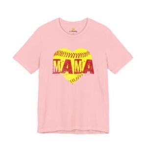 softball heart 'mama' tee — softball mom / mother shirt