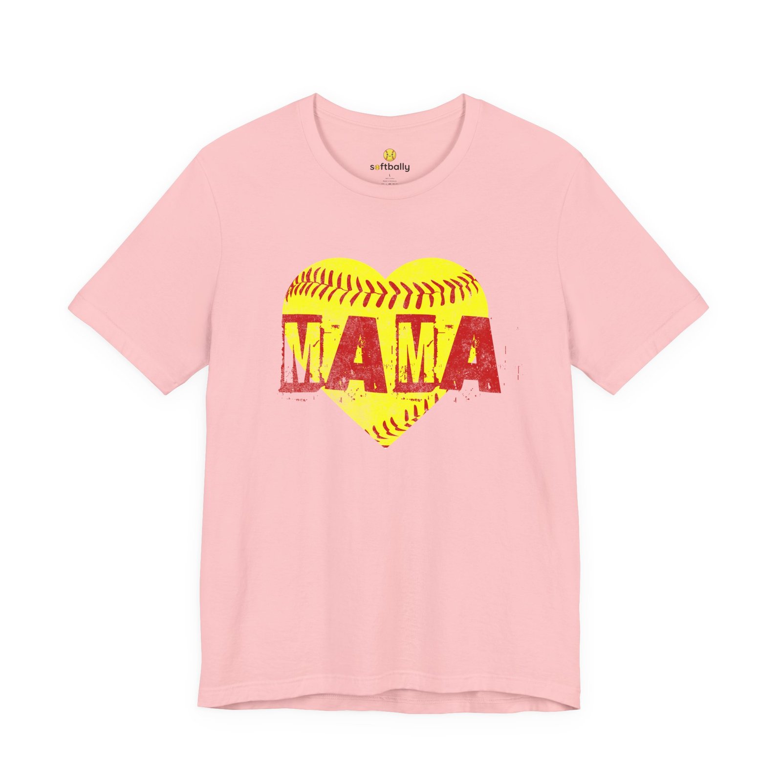 softball heart 'mama' tee — softball mom / mother shirt softball heart 'mama' tee — softball mom / mother shirt