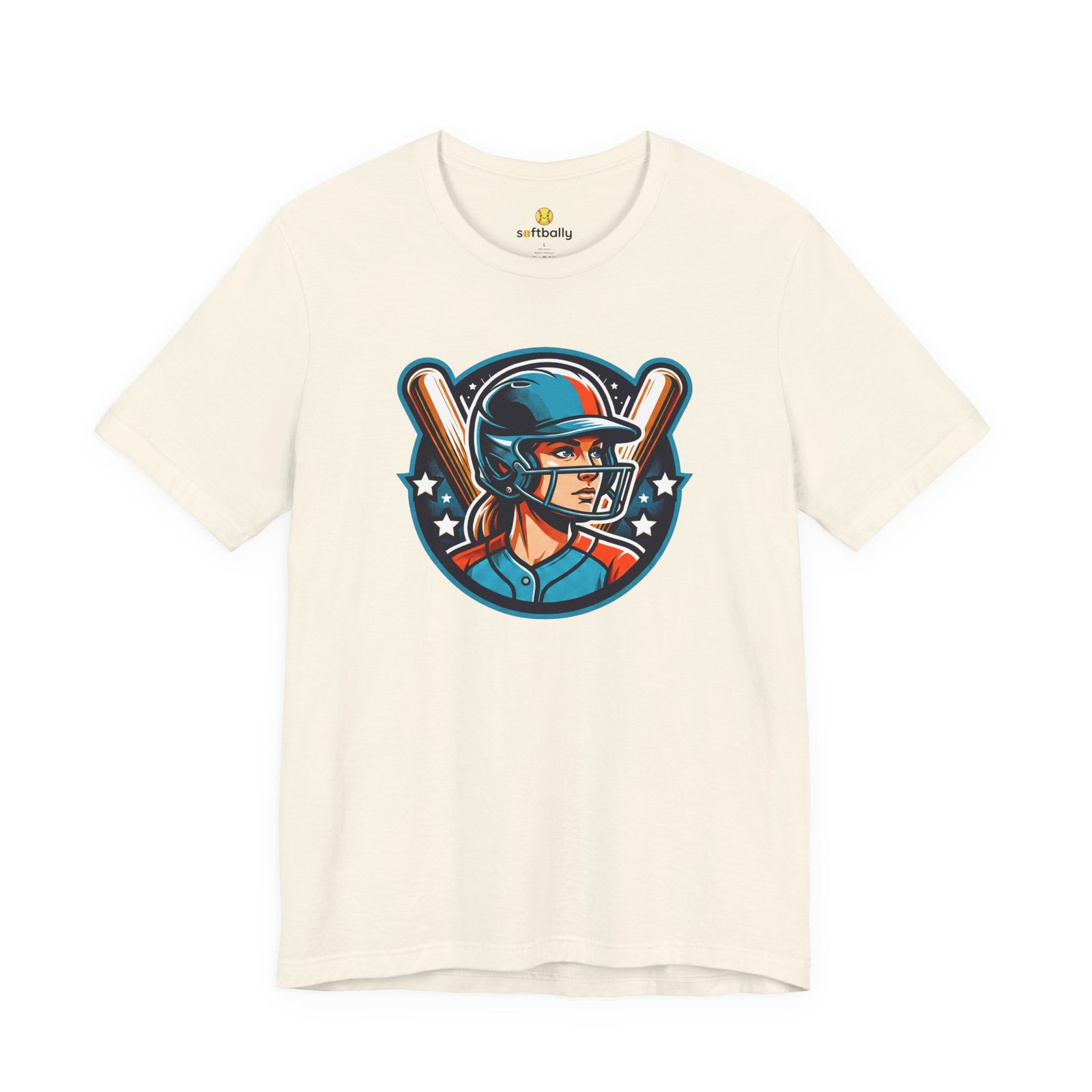 softball player graphic tee — retro female batter baseball t‑shirt softball player graphic tee — retro female batter baseball t‑shirt
