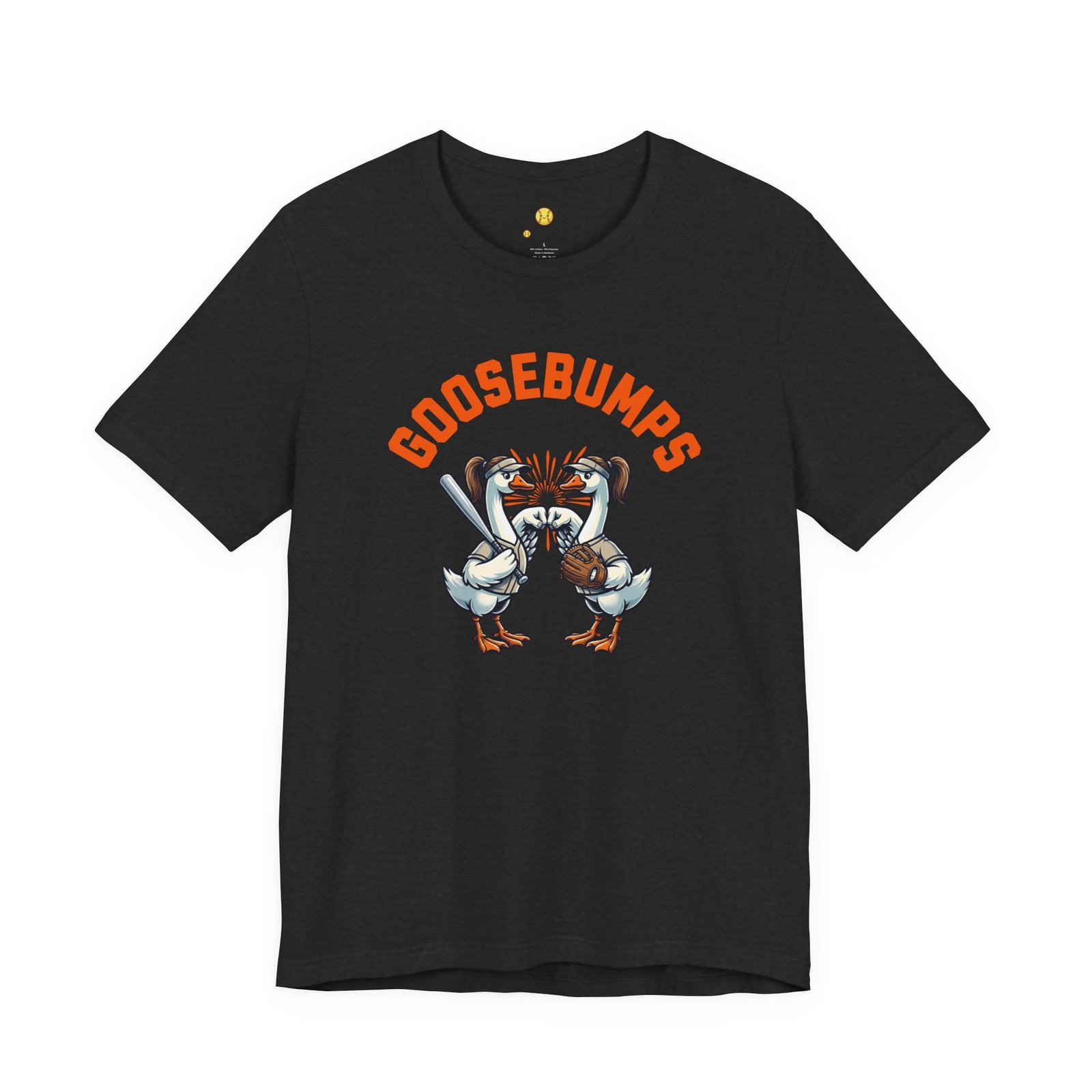 goosebumps graphic tee — softball playing geese fist bumping goosebumps graphic tee — softball playing geese fist bumping