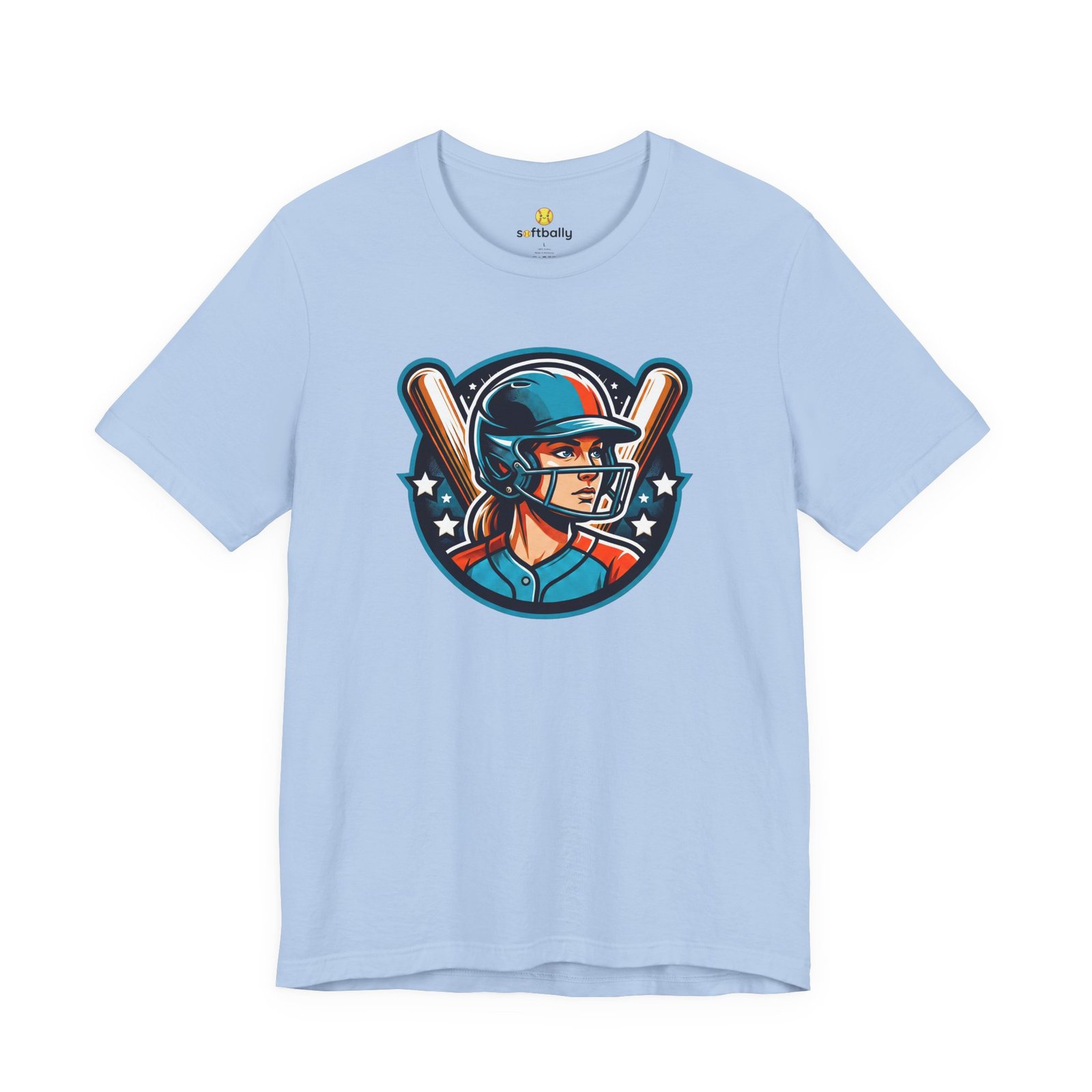 softball player graphic tee — retro female batter baseball t‑shirt softball player graphic tee — retro female batter baseball t‑shirt