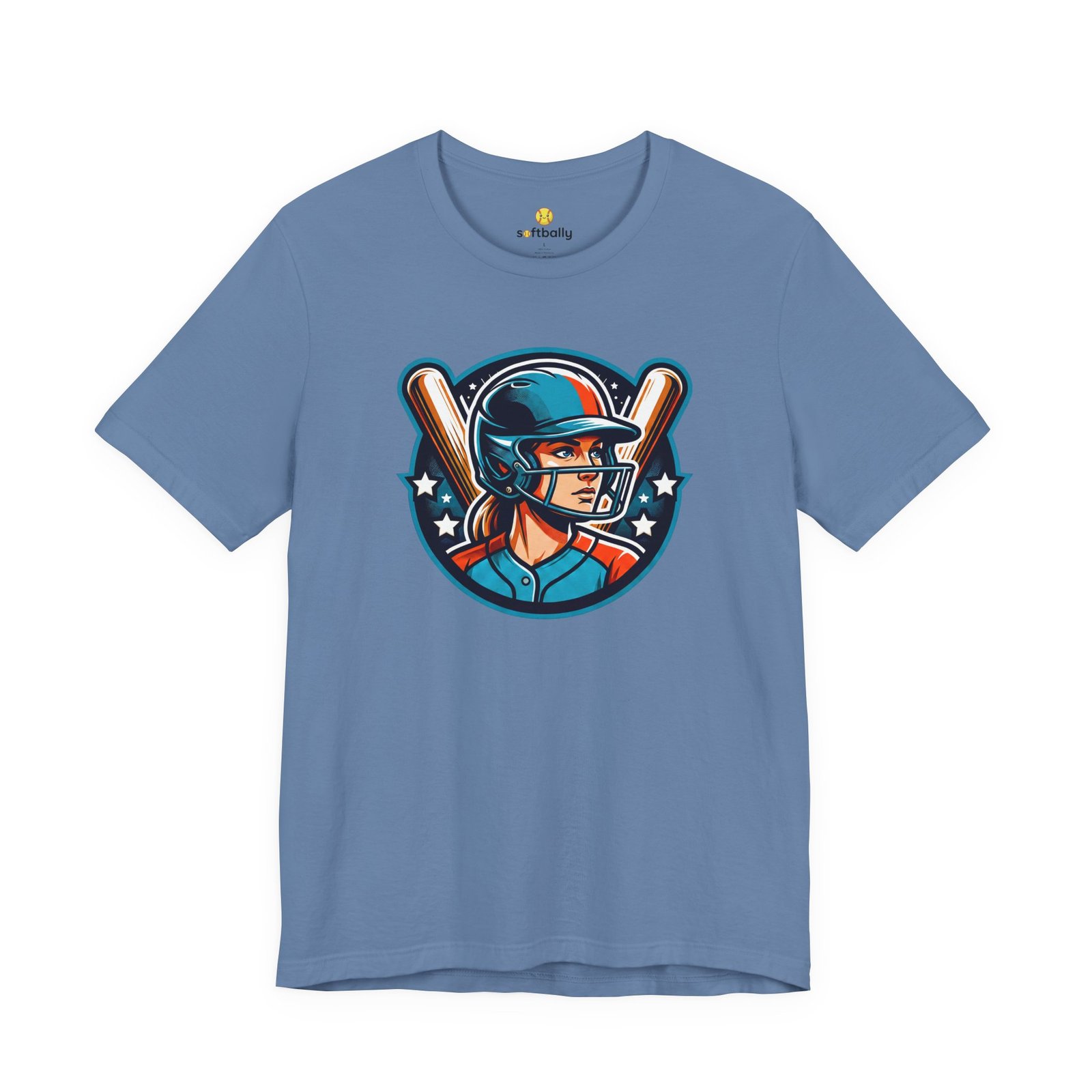 softball player graphic tee — retro female batter baseball t‑shirt softball player graphic tee — retro female batter baseball t‑shirt