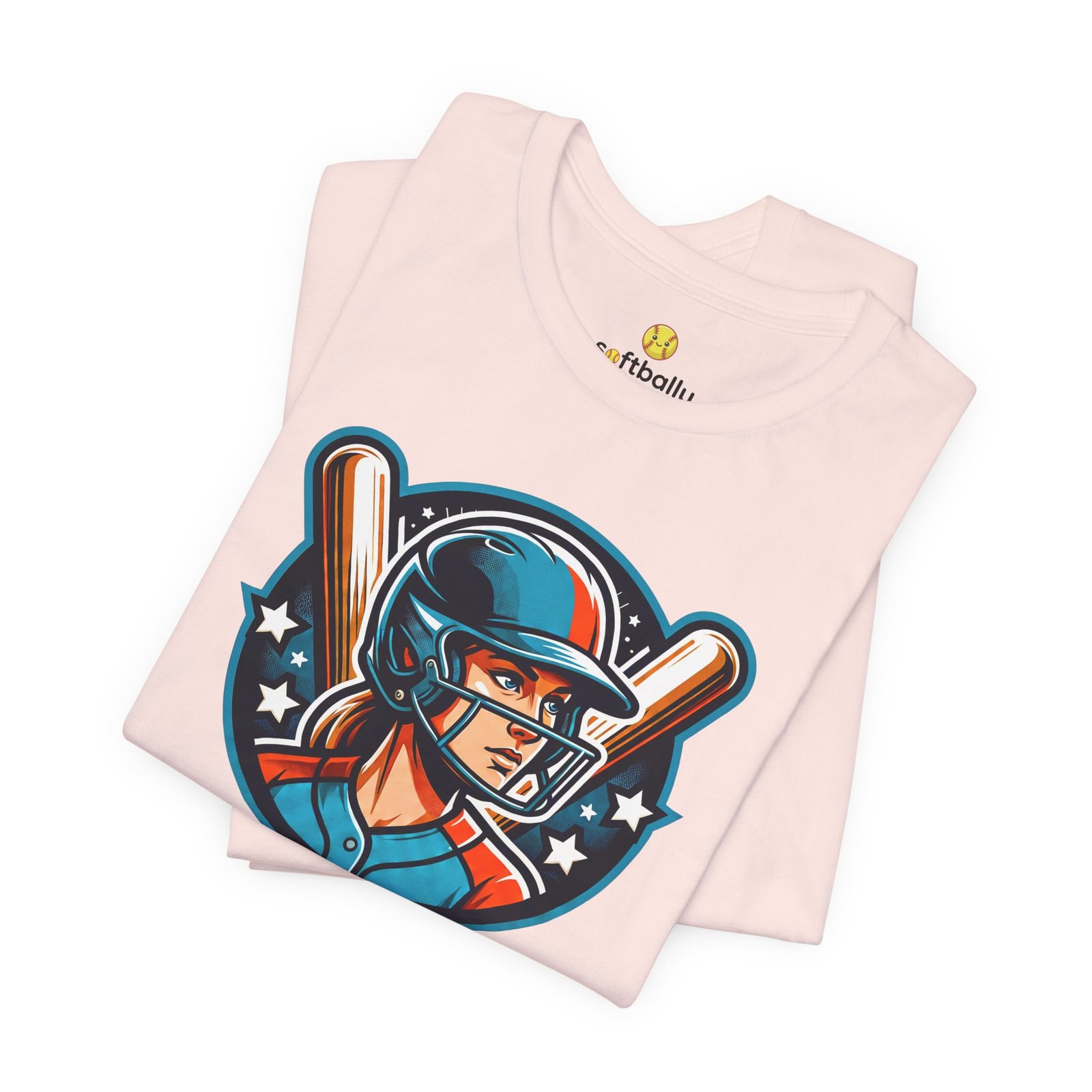 softball player graphic tee — retro female batter baseball t‑shirt softball player graphic tee — retro female batter baseball t‑shirt