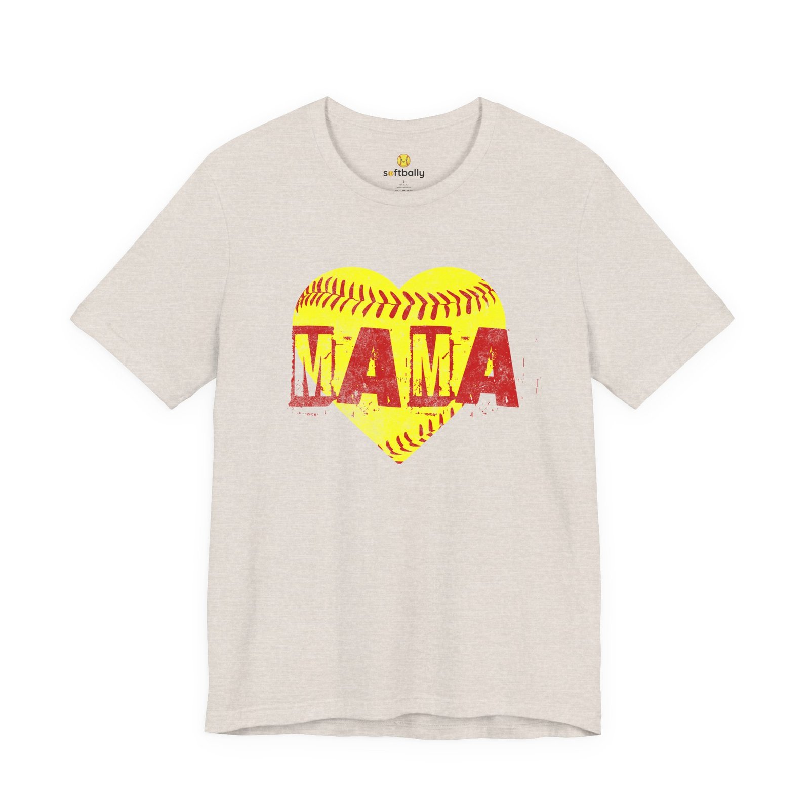 softball heart 'mama' tee — softball mom / mother shirt softball heart 'mama' tee — softball mom / mother shirt