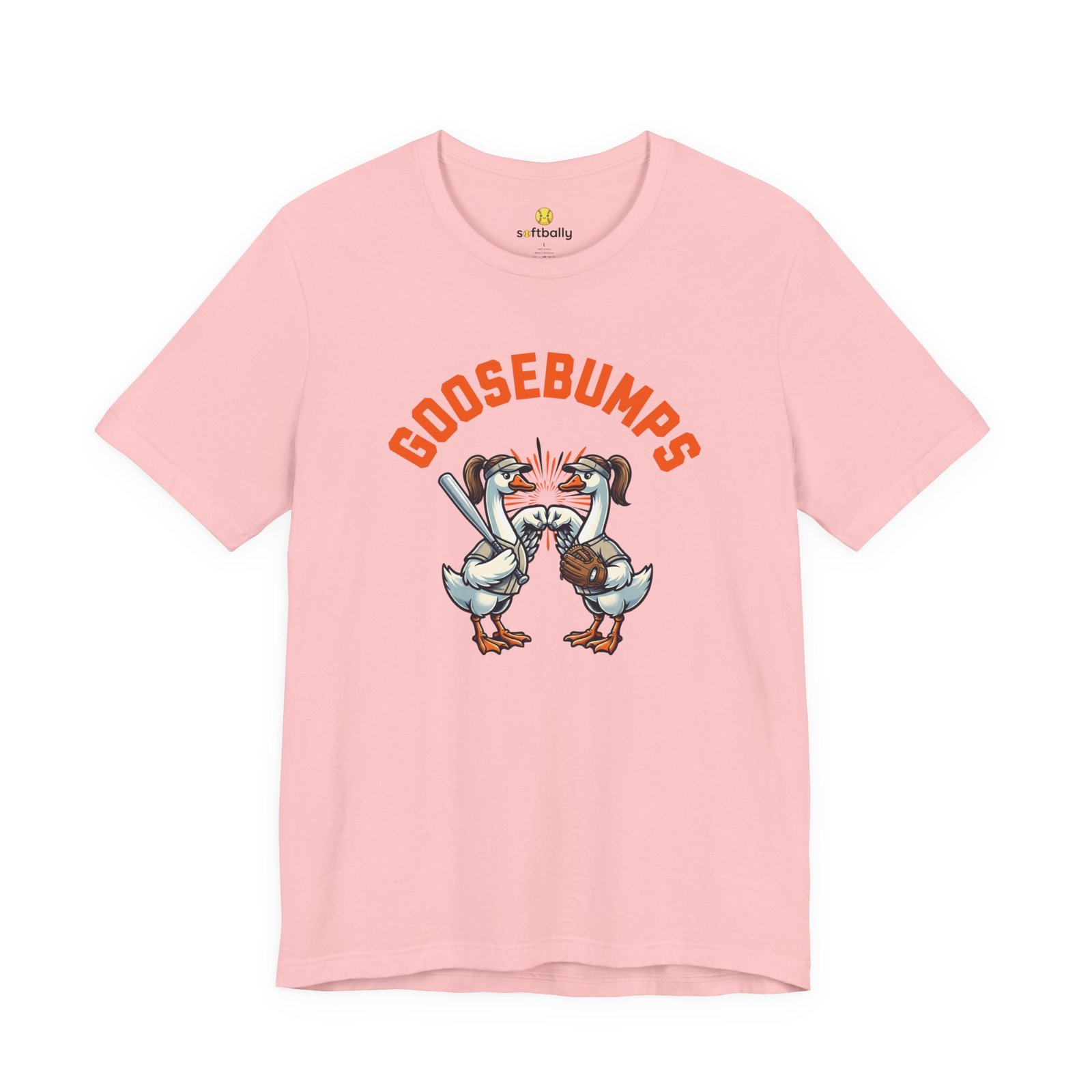 goosebumps graphic tee — softball playing geese fist bumping goosebumps graphic tee — softball playing geese fist bumping
