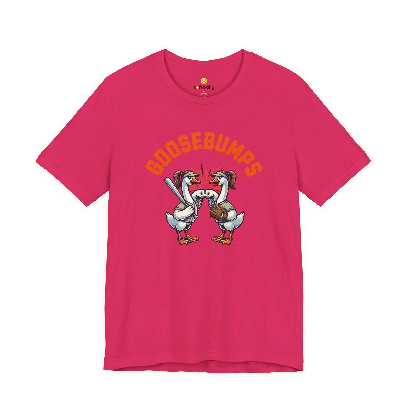 goosebumps graphic tee — softball playing geese fist bumping goosebumps graphic tee — softball playing geese fist bumping