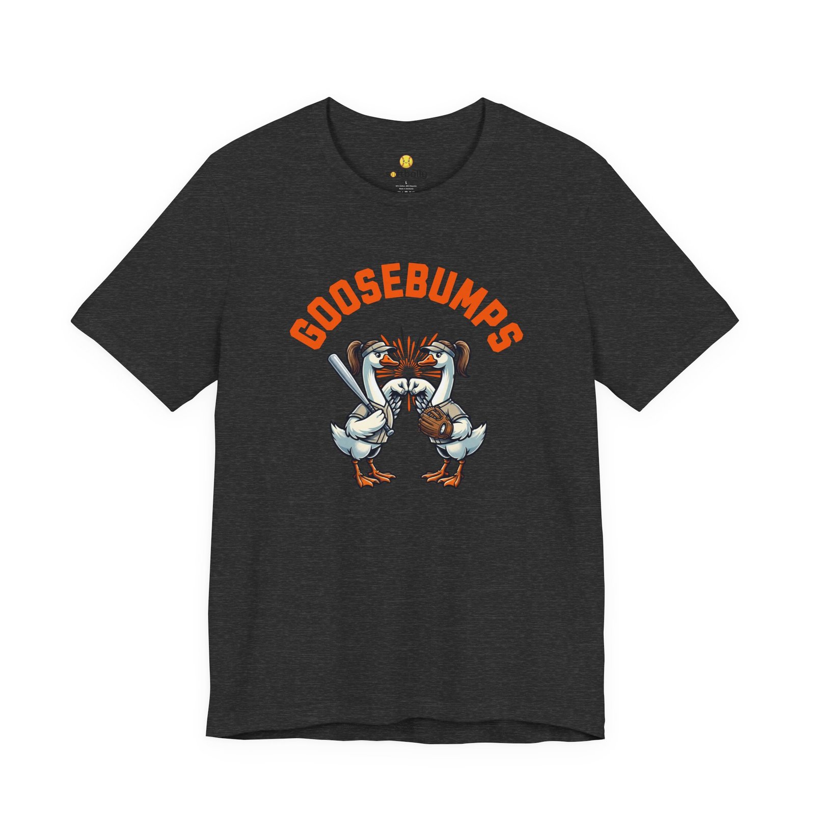 goosebumps graphic tee — softball playing geese fist bumping goosebumps graphic tee — softball playing geese fist bumping