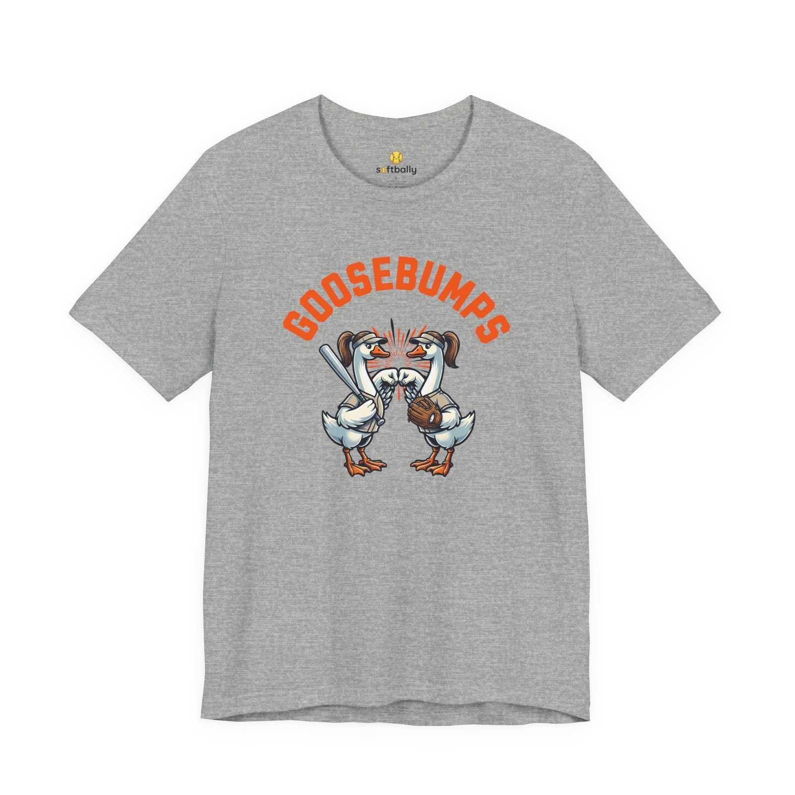 goosebumps graphic tee — softball playing geese fist bumping goosebumps graphic tee — softball playing geese fist bumping