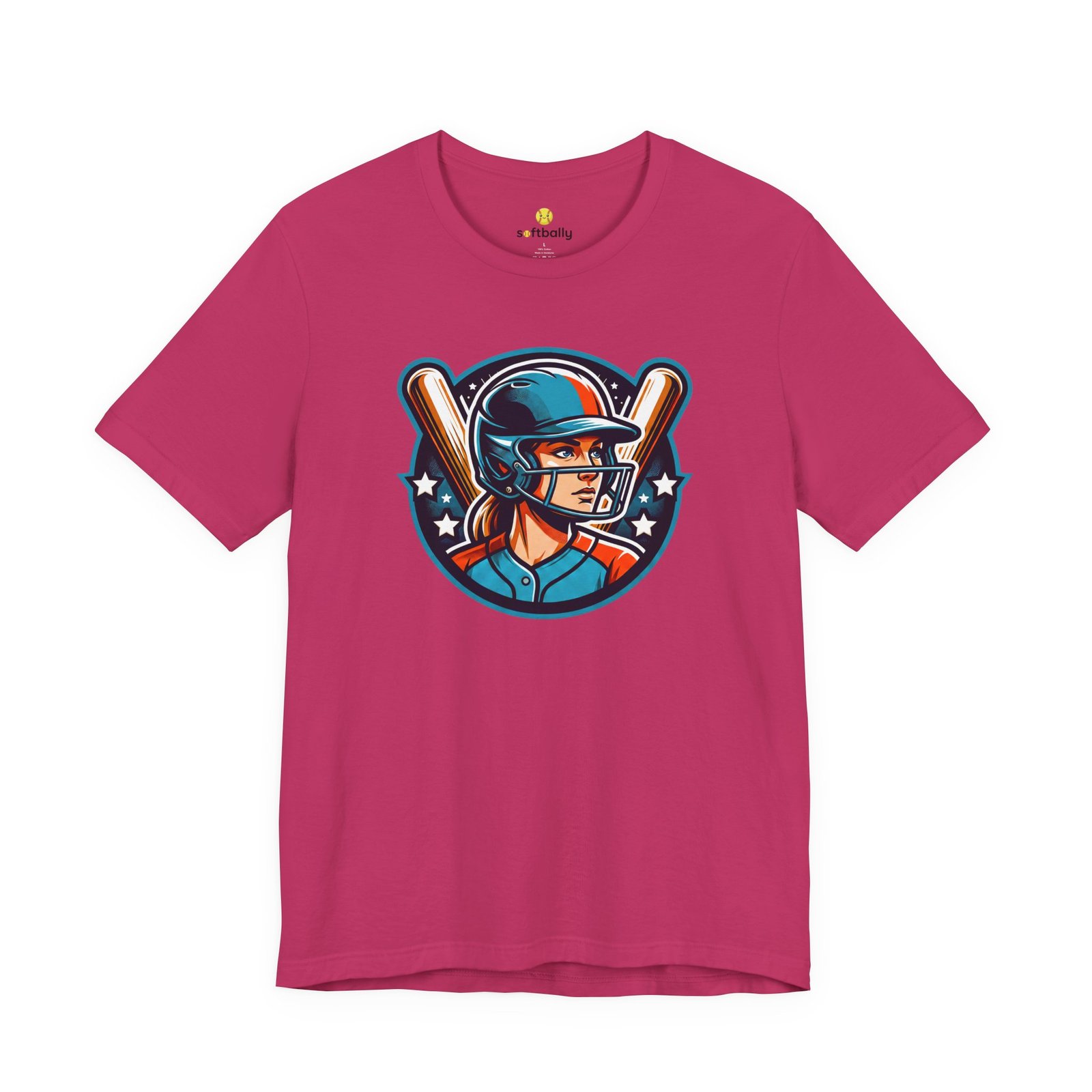softball player graphic tee — retro female batter baseball t‑shirt softball player graphic tee — retro female batter baseball t‑shirt