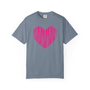 heart bats softball tee pink heart graphic t shirt on comfort colors 1717 shirt