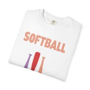 softball gear — simple modern style t shirt on comfort colors 1717 tee