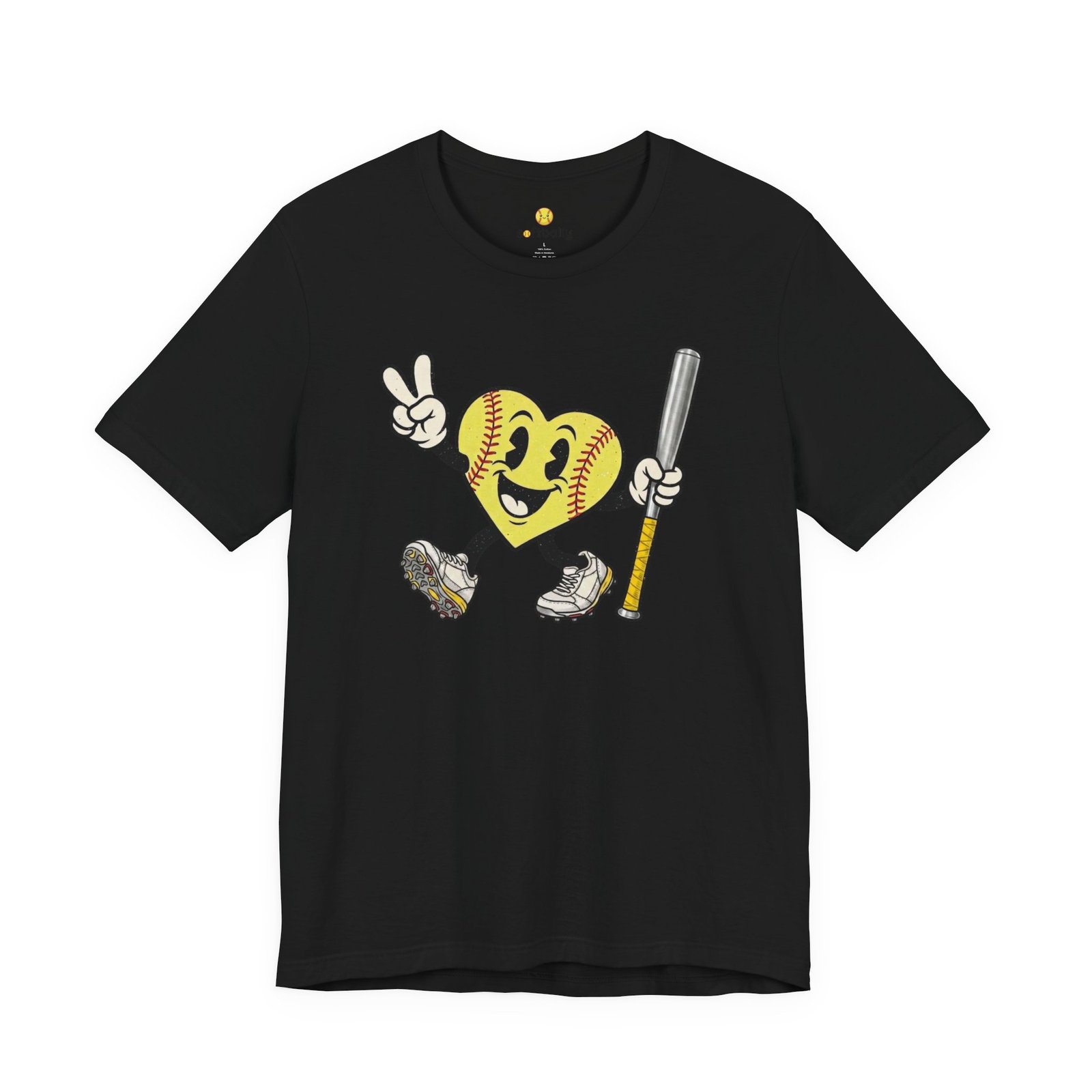 softball heart figure t‑shirt – cute retro softball love tee softball heart figure t‑shirt – cute retro softball love tee