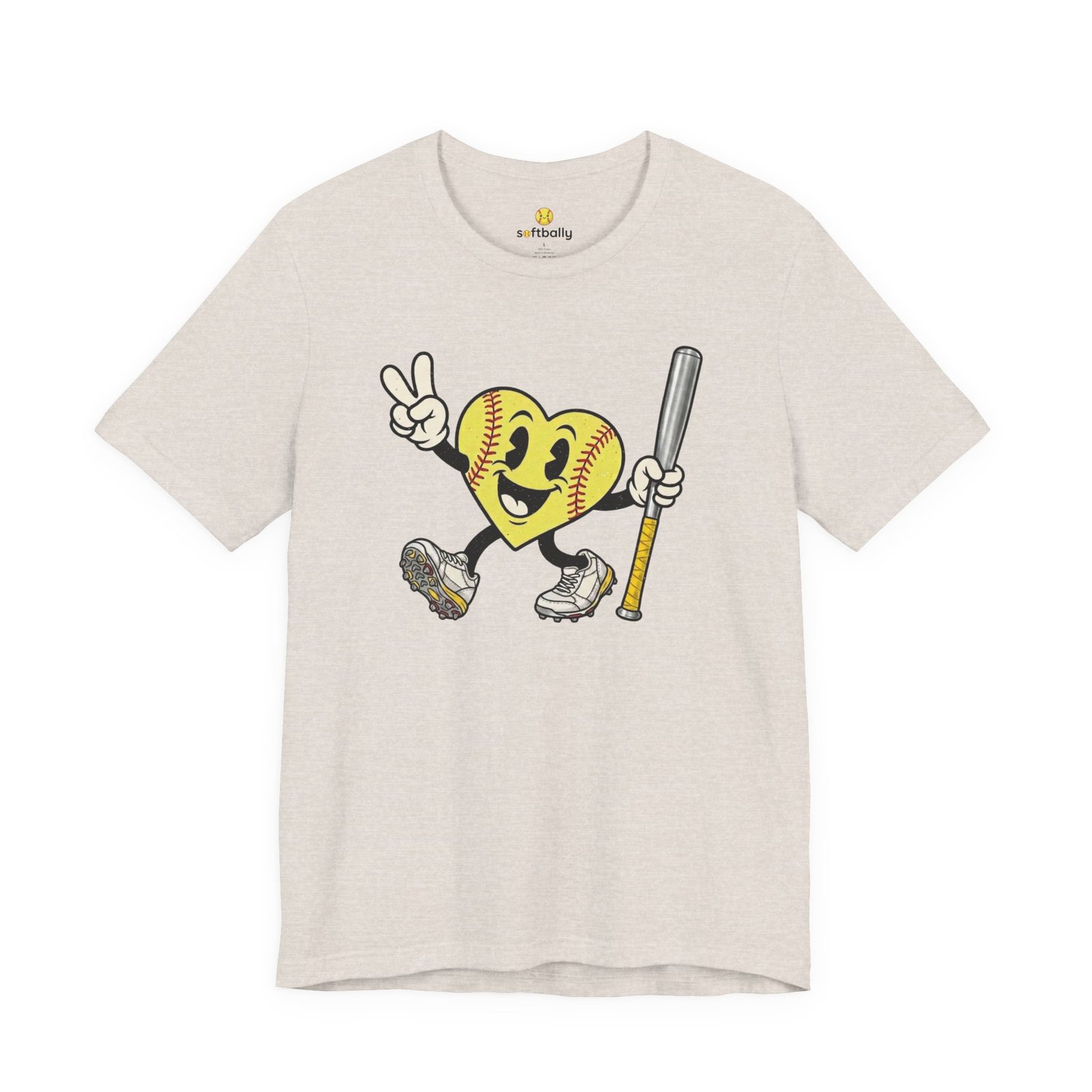 softball heart figure t‑shirt – cute retro softball love tee softball heart figure t‑shirt – cute retro softball love tee