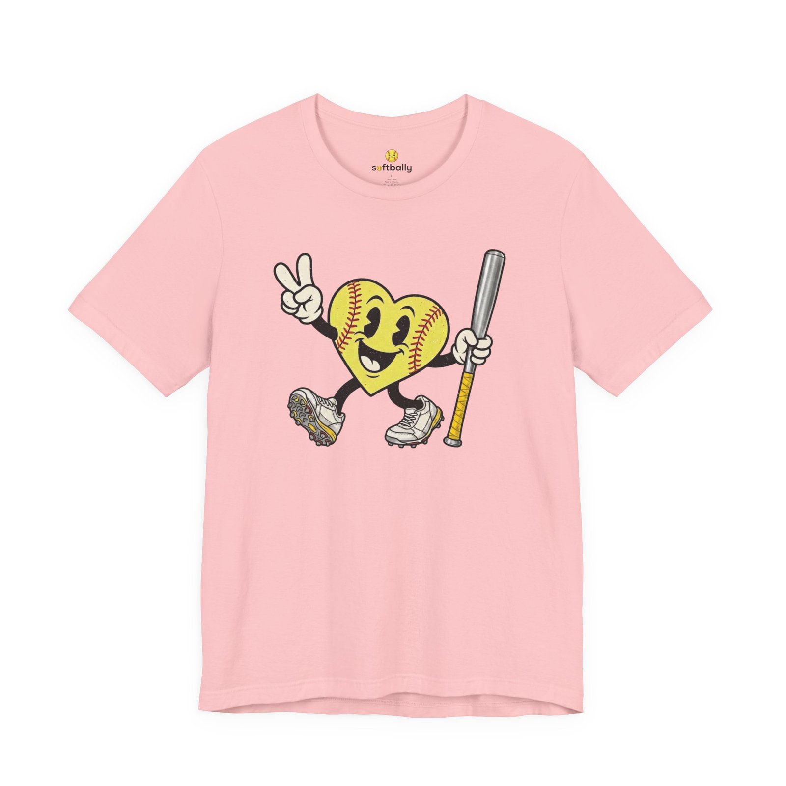 softball heart figure t‑shirt – cute retro softball love tee softball heart figure t‑shirt – cute retro softball love tee