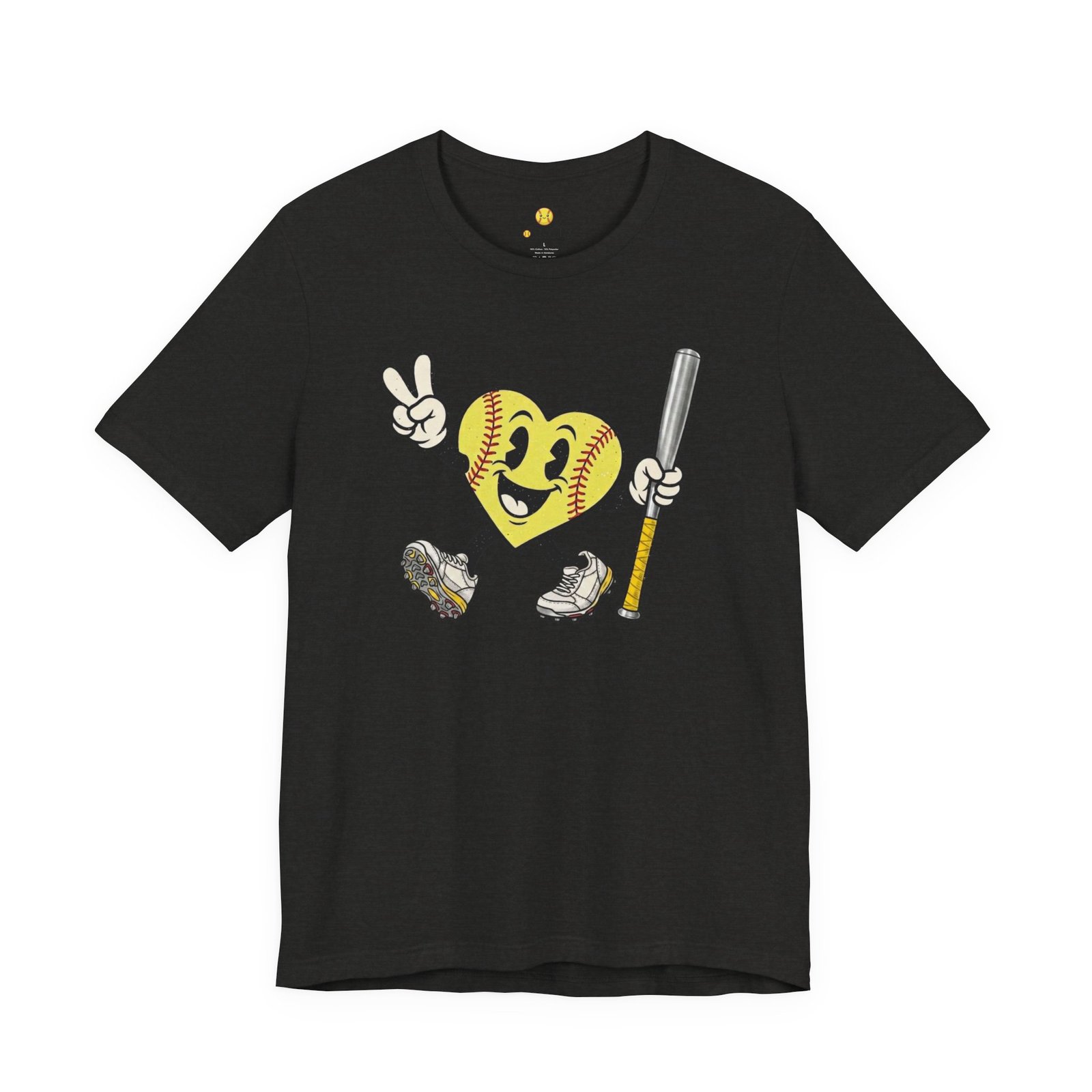 softball heart figure t‑shirt – cute retro softball love tee softball heart figure t‑shirt – cute retro softball love tee