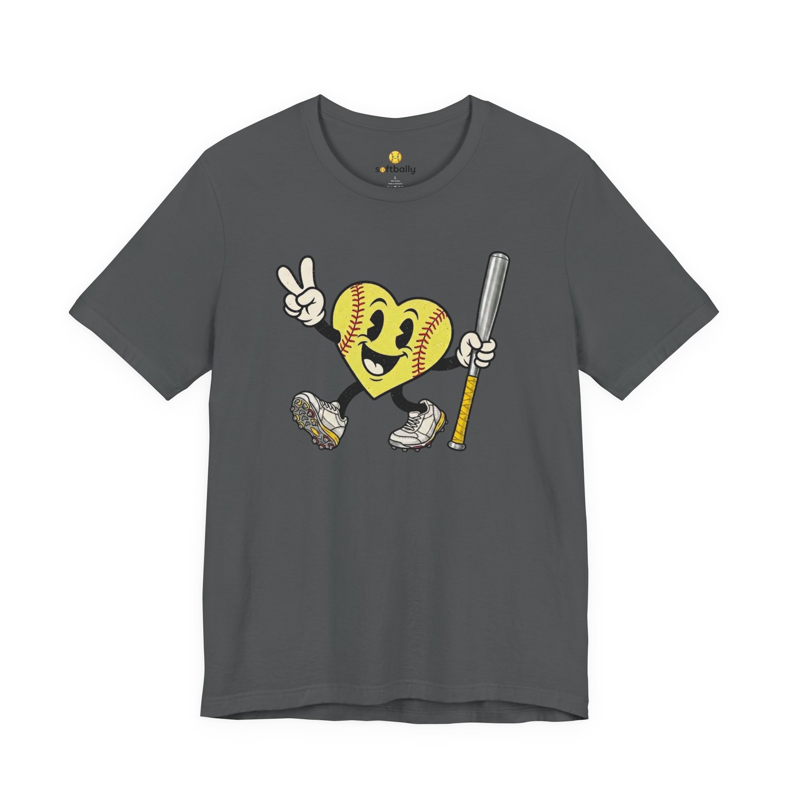 softball heart figure t‑shirt – cute retro softball love tee softball heart figure t‑shirt – cute retro softball love tee
