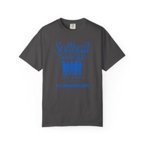 softball social club tee — all season long design on comfort colors 1717 t shirt