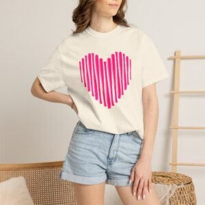 heart bats softball tee pink heart graphic t shirt on comfort colors 1717 shirt