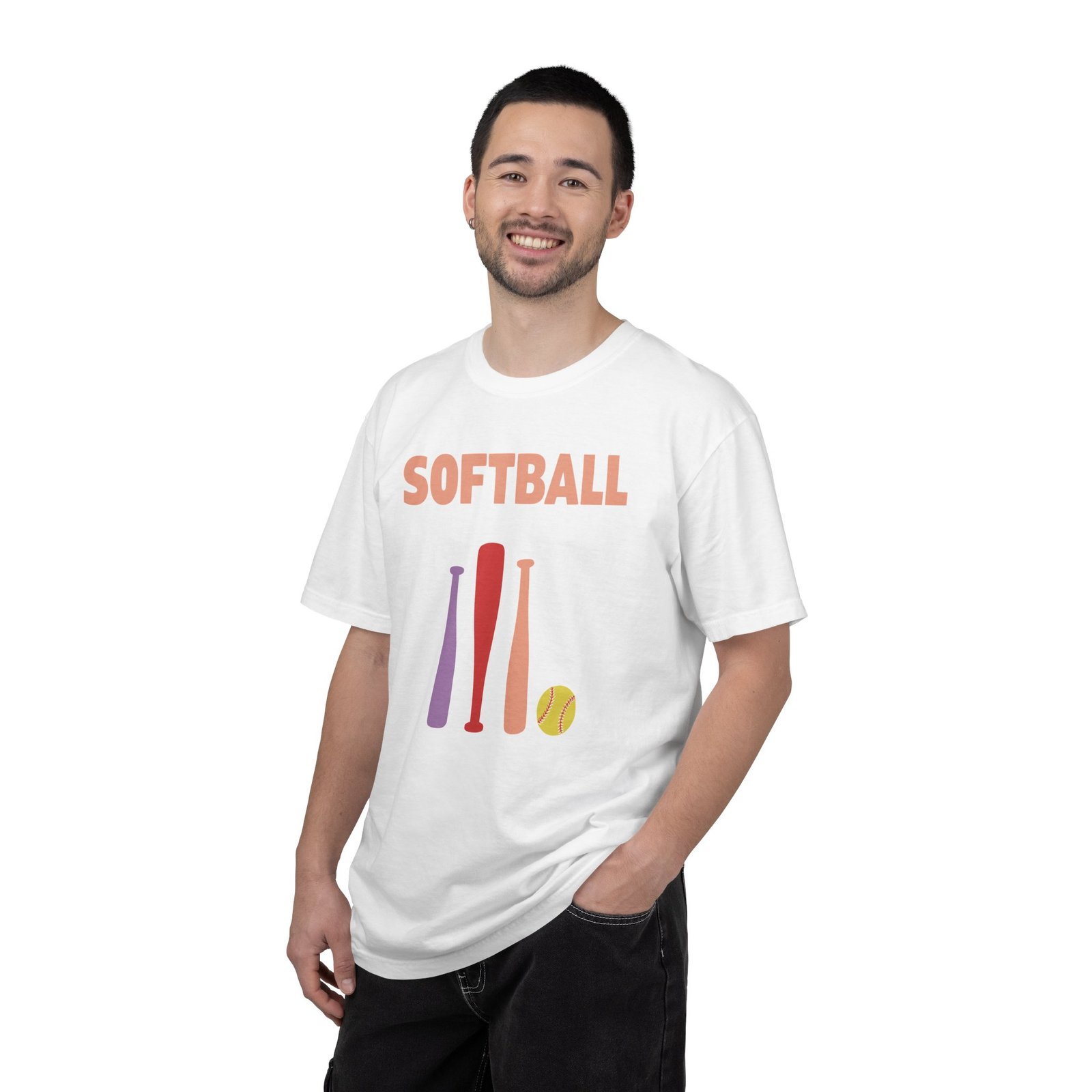 softball gear — simple modern style t shirt on comfort colors 1717 tee