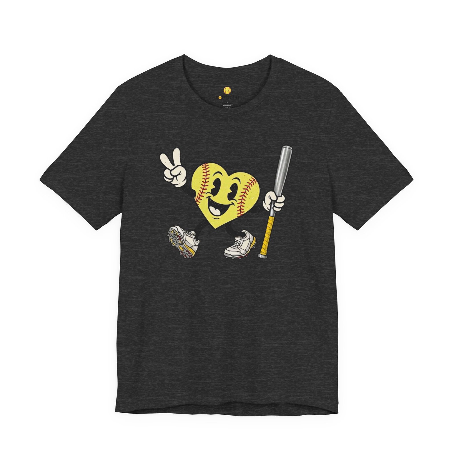softball heart figure t‑shirt – cute retro softball love tee softball heart figure t‑shirt – cute retro softball love tee