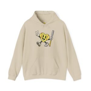 softball heart figure hoodie – cute retro softball love hooded sweatshirt
