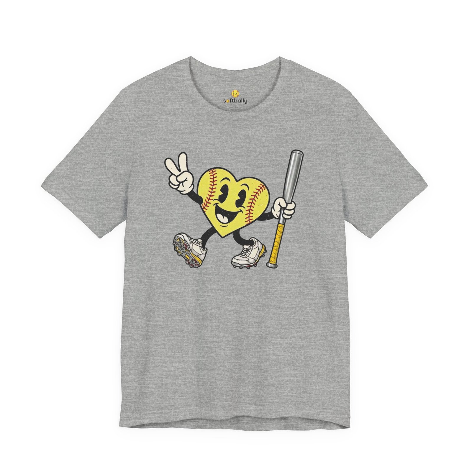 softball heart figure t‑shirt – cute retro softball love tee softball heart figure t‑shirt – cute retro softball love tee