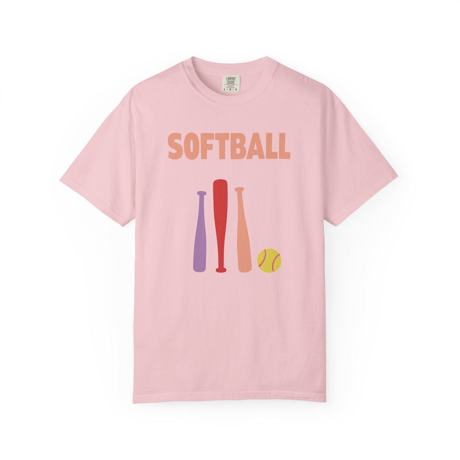 softball gear — simple modern style t shirt on comfort colors 1717 tee