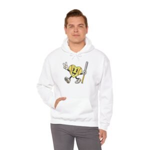 softball heart figure hoodie – cute retro softball love hooded sweatshirt