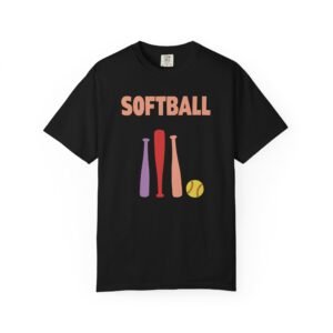softball gear — simple modern style t shirt on comfort colors 1717 tee