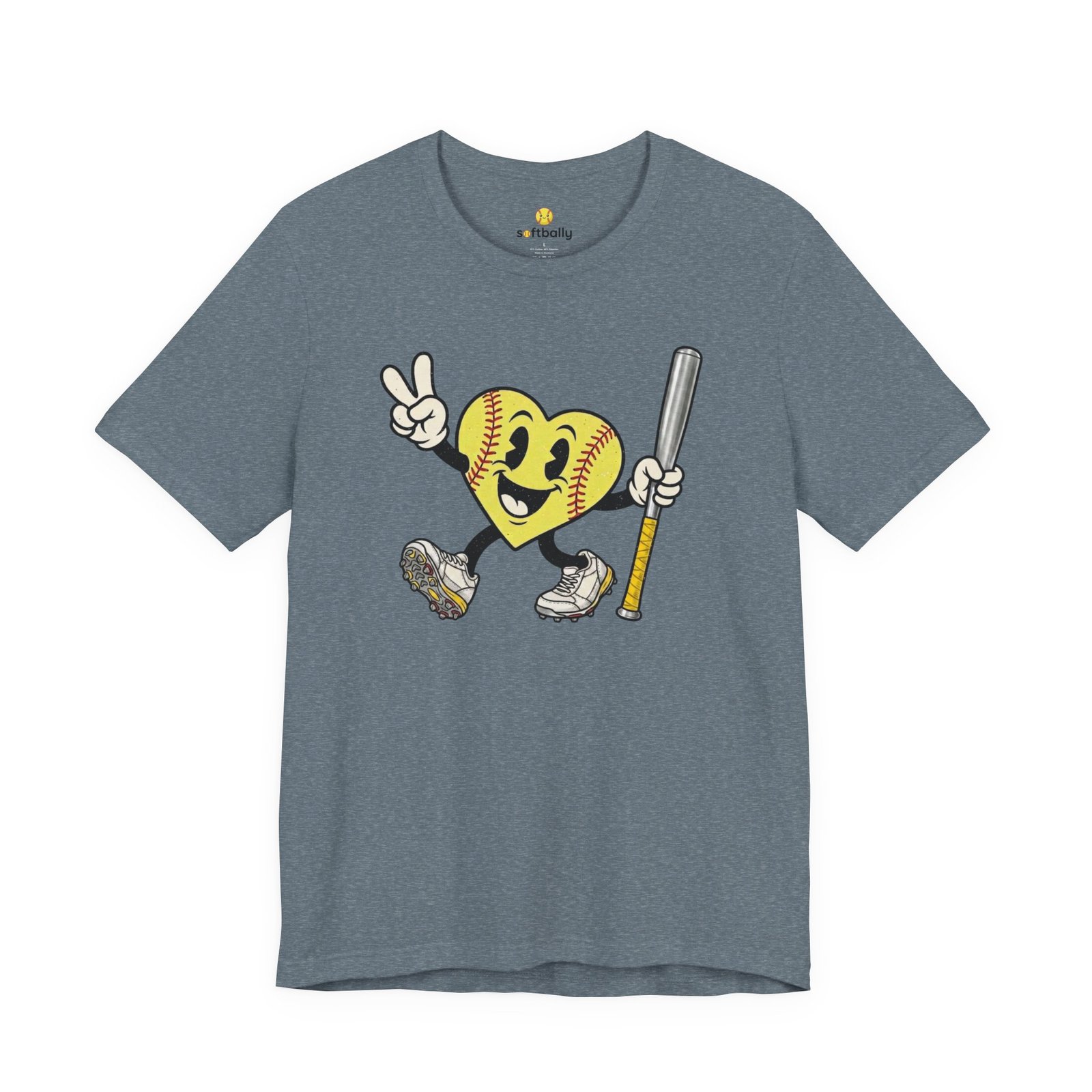 softball heart figure t‑shirt – cute retro softball love tee softball heart figure t‑shirt – cute retro softball love tee