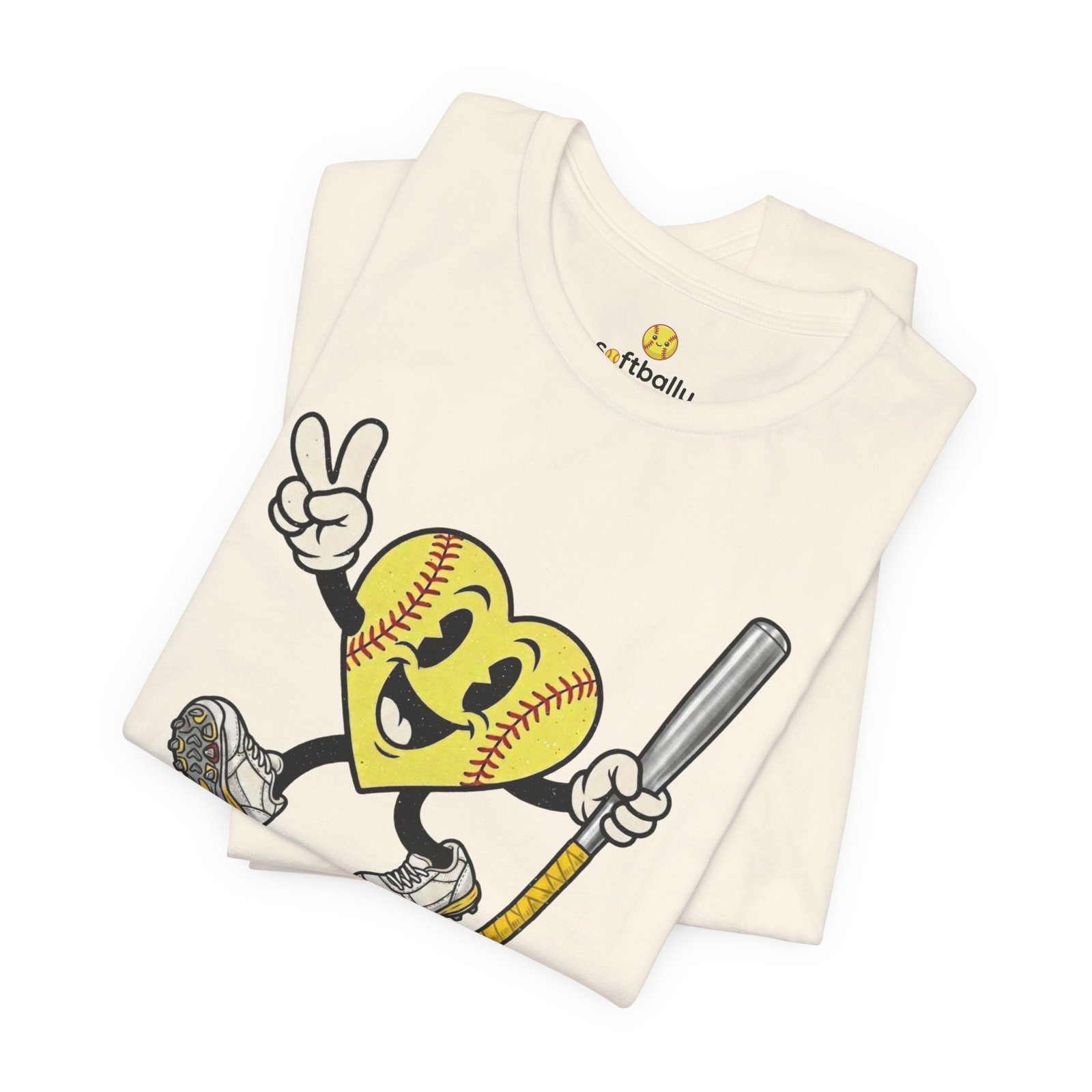 softball heart figure t‑shirt – cute retro softball love tee softball heart figure t‑shirt – cute retro softball love tee
