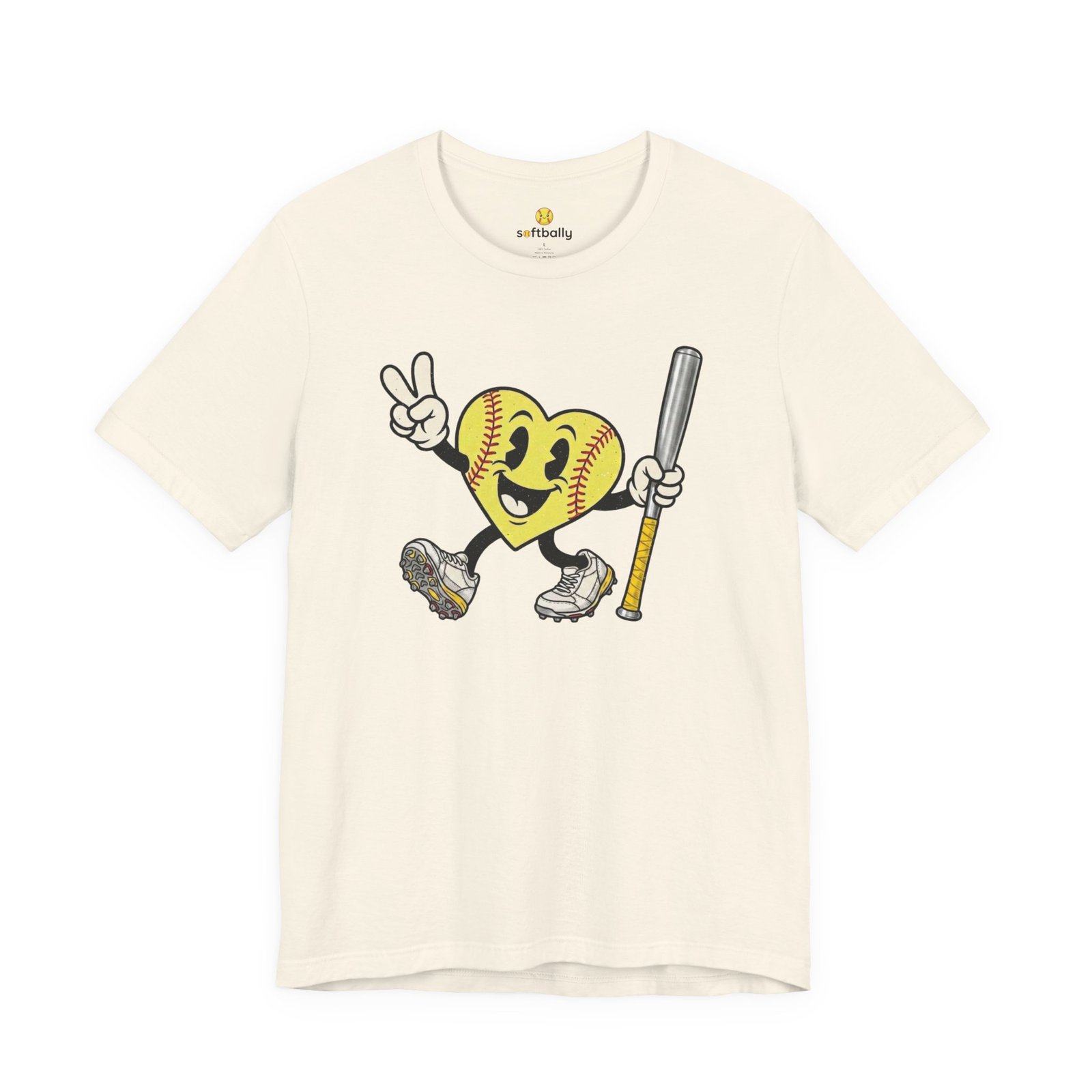 softball heart figure t‑shirt – cute retro softball love tee softball heart figure t‑shirt – cute retro softball love tee