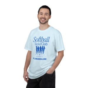 softball social club tee — all season long design on comfort colors 1717 t shirt