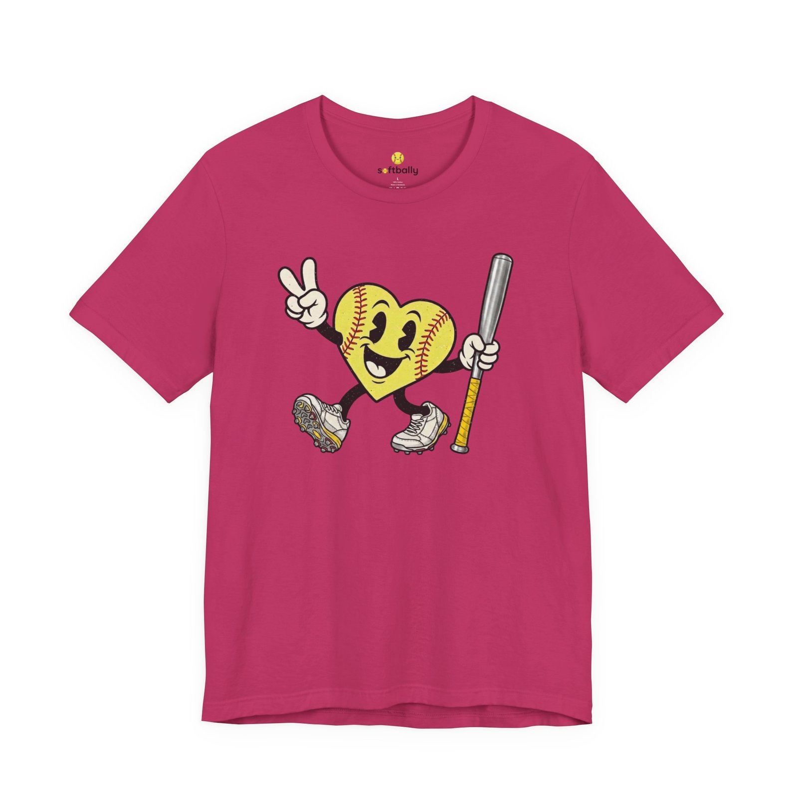 softball heart figure t‑shirt – cute retro softball love tee softball heart figure t‑shirt – cute retro softball love tee