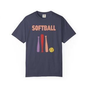 softball gear — simple modern style t shirt on comfort colors 1717 tee