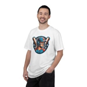 softball player graphic shirt — retro batter softball t‑shirt on comfort colors 1717 tee