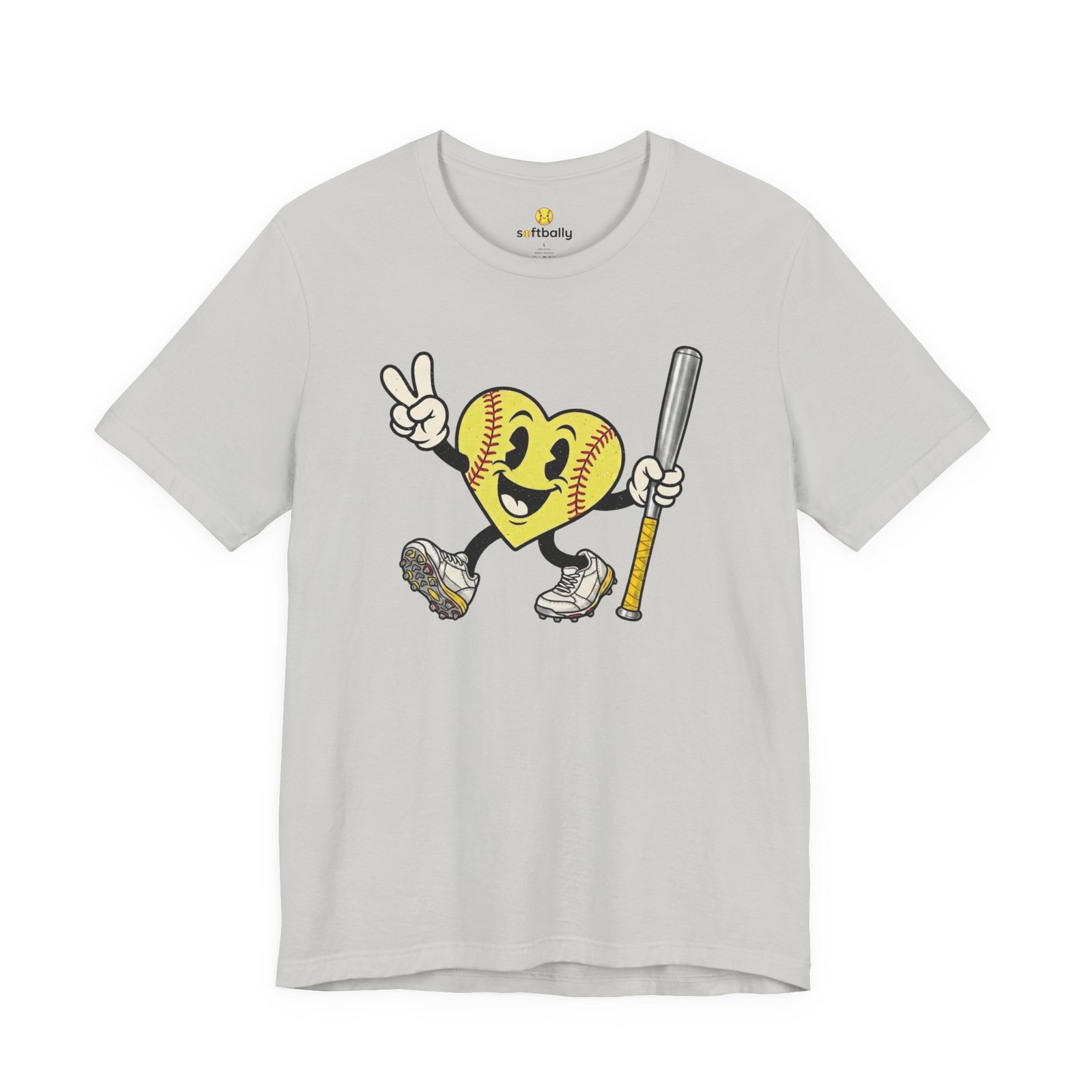 softball heart figure t‑shirt – cute retro softball love tee softball heart figure t‑shirt – cute retro softball love tee