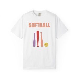 softball gear — simple modern style t shirt on comfort colors 1717 tee