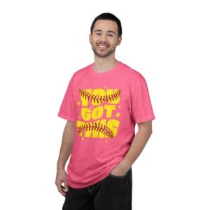 you got this softball t shirt — motivational softball design on comfort colors 1717 tee