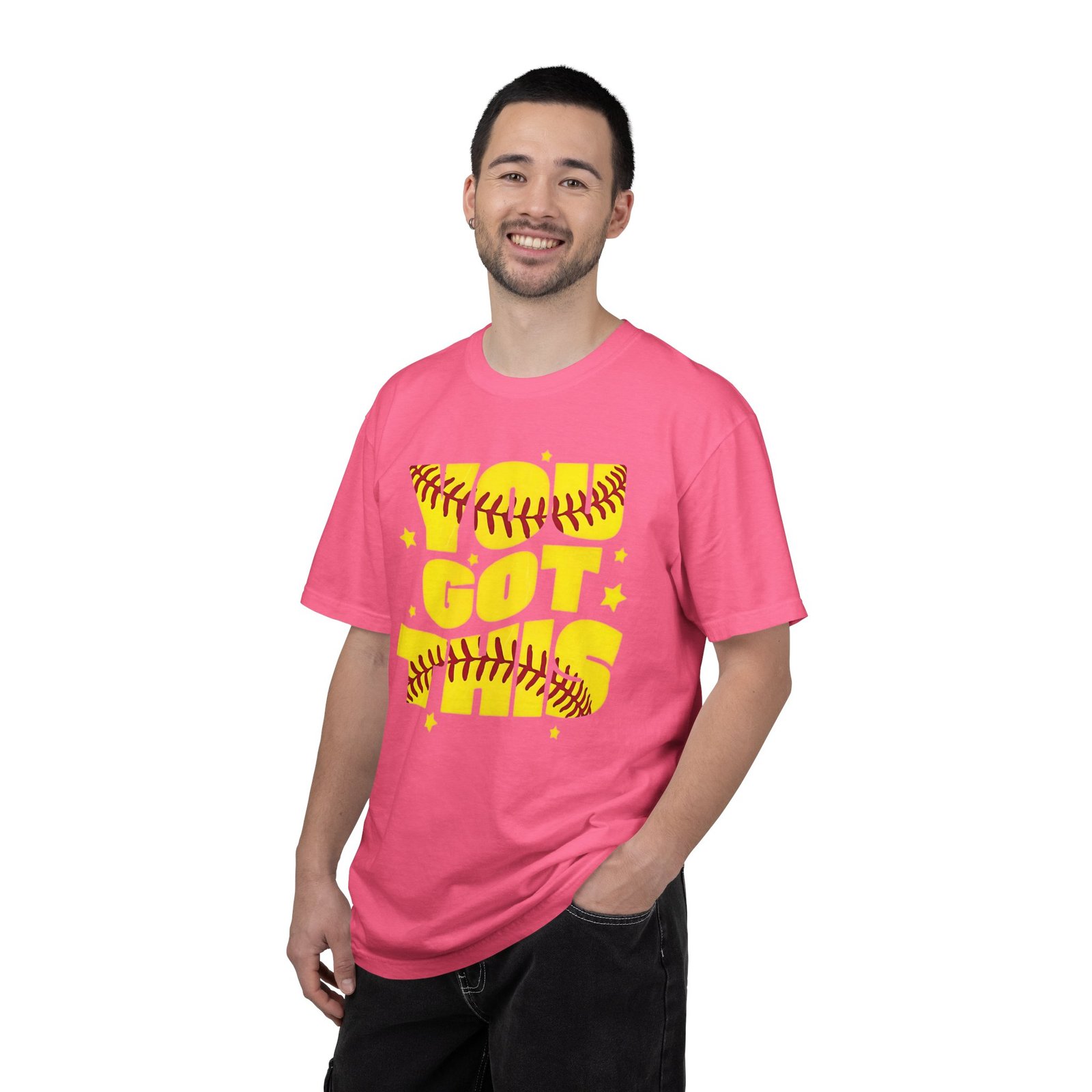 you got this softball t shirt — motivational softball design on comfort colors 1717 tee